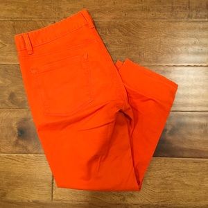 Orange LOFT Modern Cropped Pants